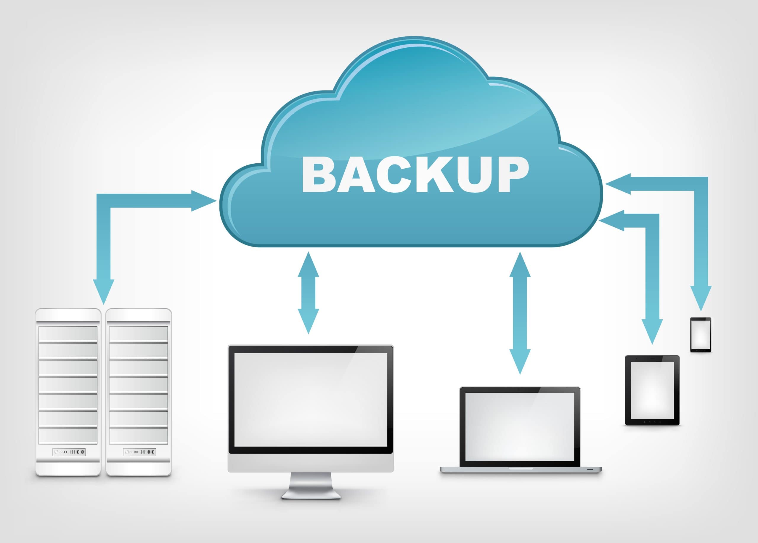 Image representing a cloud data backup solution